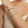 Silver bracelet with blue crystals, silver 925