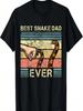 Snake Dad Funny Snake Enthusiast Reptile Pet Lover Father T-Shirt