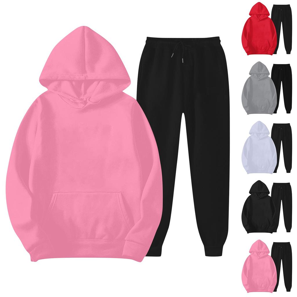Children's Hooded Long-sleeved Sweatshirt And Pants DIY Customized Suit (front And Back Of Sweatshirt + Front Of Pants)