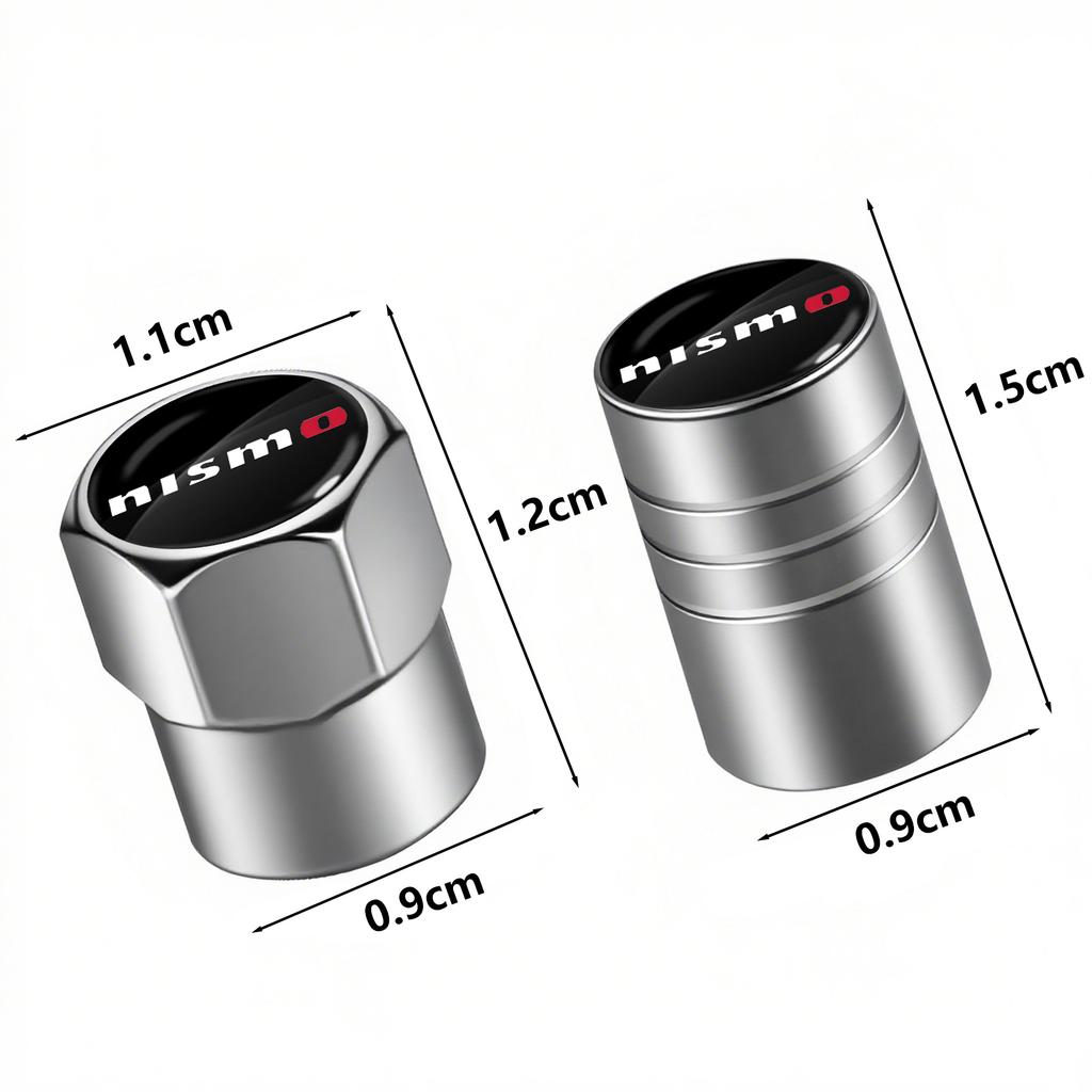 Car Wheel Tire Valve Caps Air Stem Covers Accessories For Nismo Nissans JMNH5 Tiida Teana Skyline Juke X-trail Almera Qashqai Goods