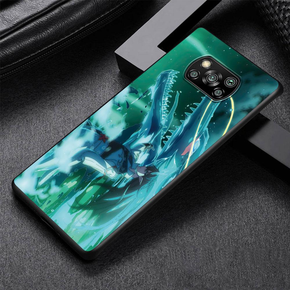 Чехол Honkai Star Rail для Xiaomi Poco X5 X3 NFC M5s F3 M4 M3 M2 Pro, черный, мягкий, силиконовый чехол для телефона
