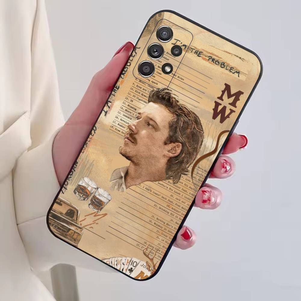 Чехол для телефона Morgan W-Wallen Singer для Samsung S25, S24, S21, S22, S23, S30, Ultra, S20, Plus, Fe, Lite, Note, 10, Черный чехол