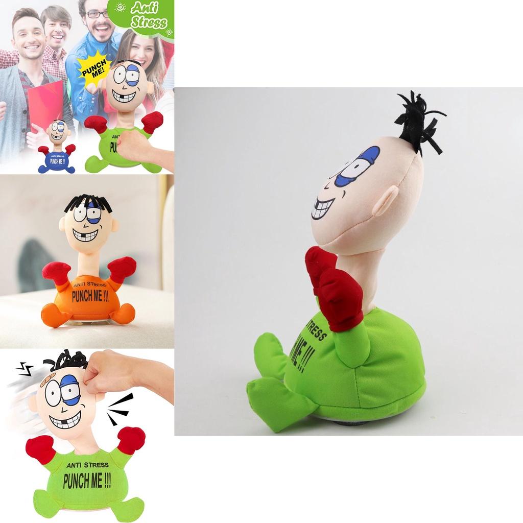 Punch Me Soft Stuffed Electric Plush Toy Doll Great Xmas Gift For Kids Adults