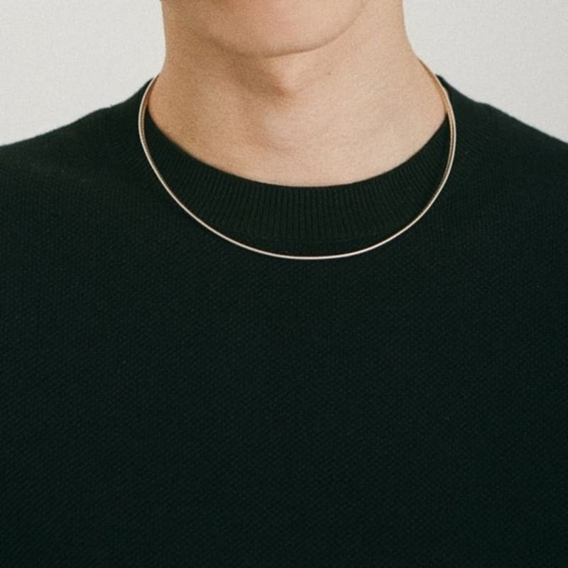 FINNLEE Spaghetti necklace - silver