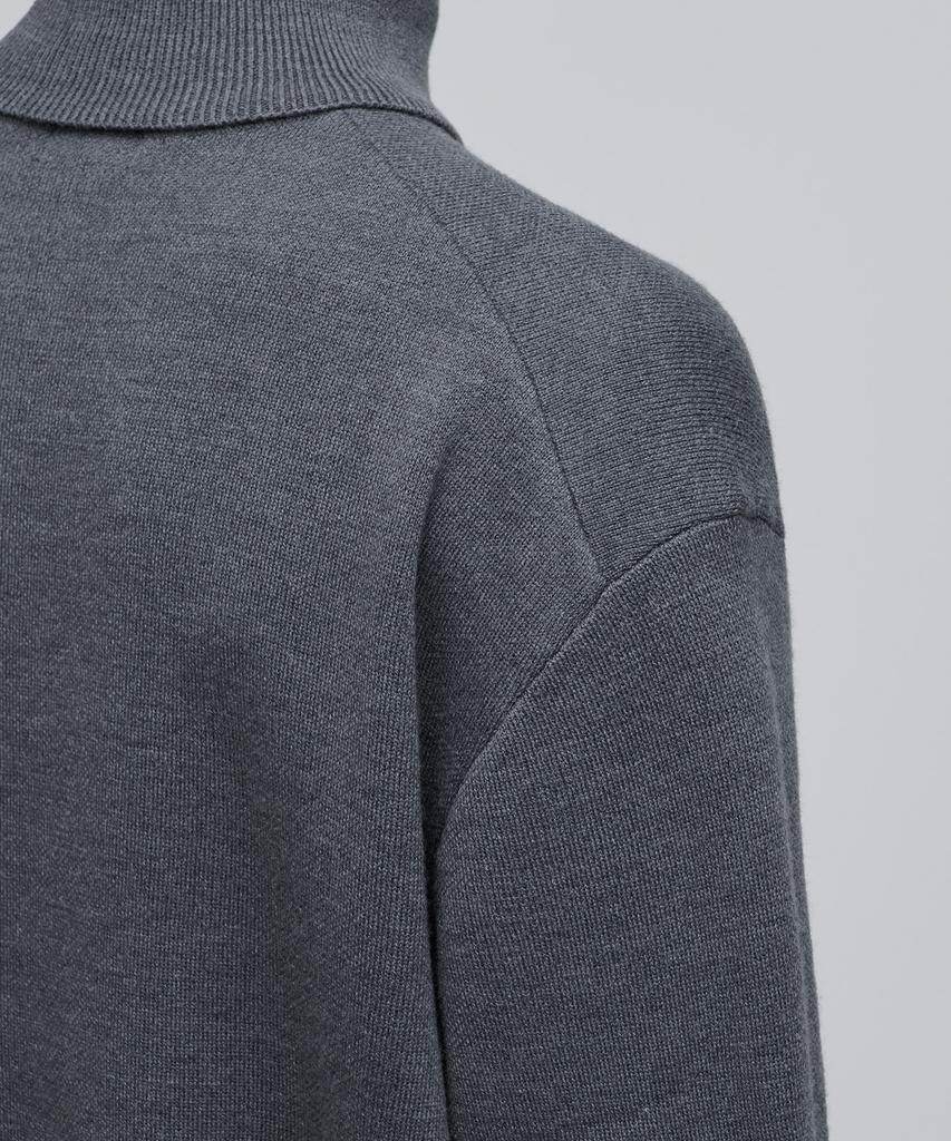 MUSINSA STANDARD Minimal Turtleneck Knit [Medium Gray]