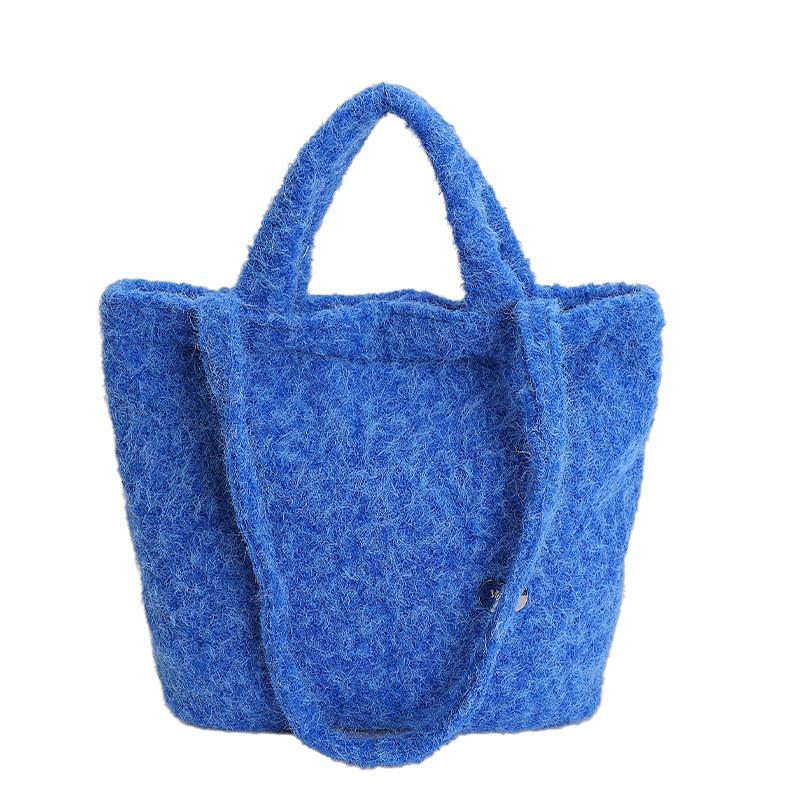 Plush Fashion Single Shoulder Bag For Women With Inner Pouch And Casual Style For Work
