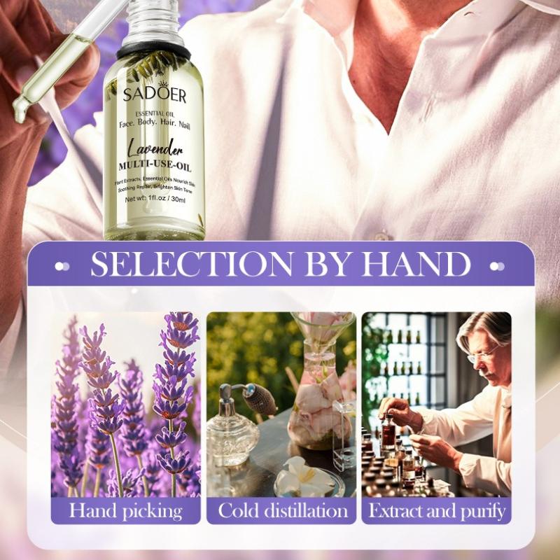 Lavender Dried Flower Massage Oil 30ml Moisturizing and Rejuvenating Skin Body Essential Oil Manufacturer