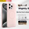 KEKLLE Чехол для iPhone 15 Pro Цвет: Сакура Розовый Магнитный Беспроводная Зарядка Матовый Ударопрочный Защитный Чехол