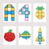 40Pcs/Set Colorful Magnetic Tile Kit Clear Geometric Shape Building Block Magnet Preschool Educational Brick Construction Toy Toddlers Boys Girls