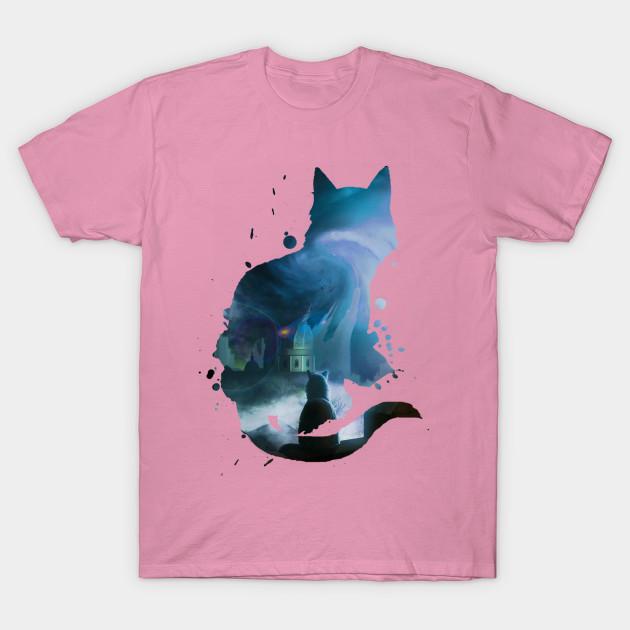 Футболка женская Cat And Loneless Harajuku Print Kawaii футболка летняя с коротким рукавом женская футболка топ футболка