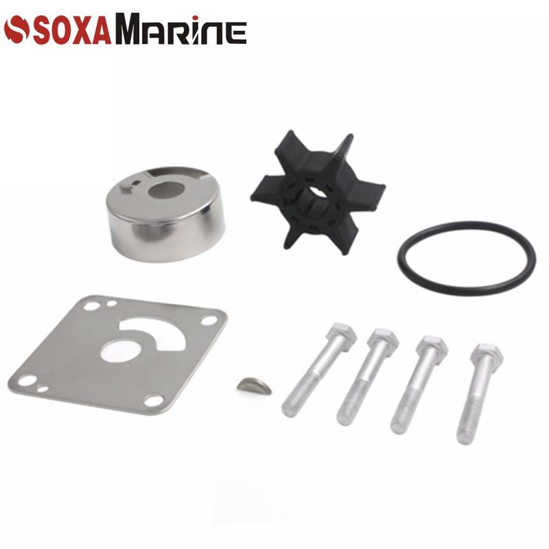 Water Pump Impeller Kit 6L2-W0078 For Yamaha Outboards 2-Stroke 20 25 HP 20D 25N 6L2-W0078-01 6L2-W0078-00