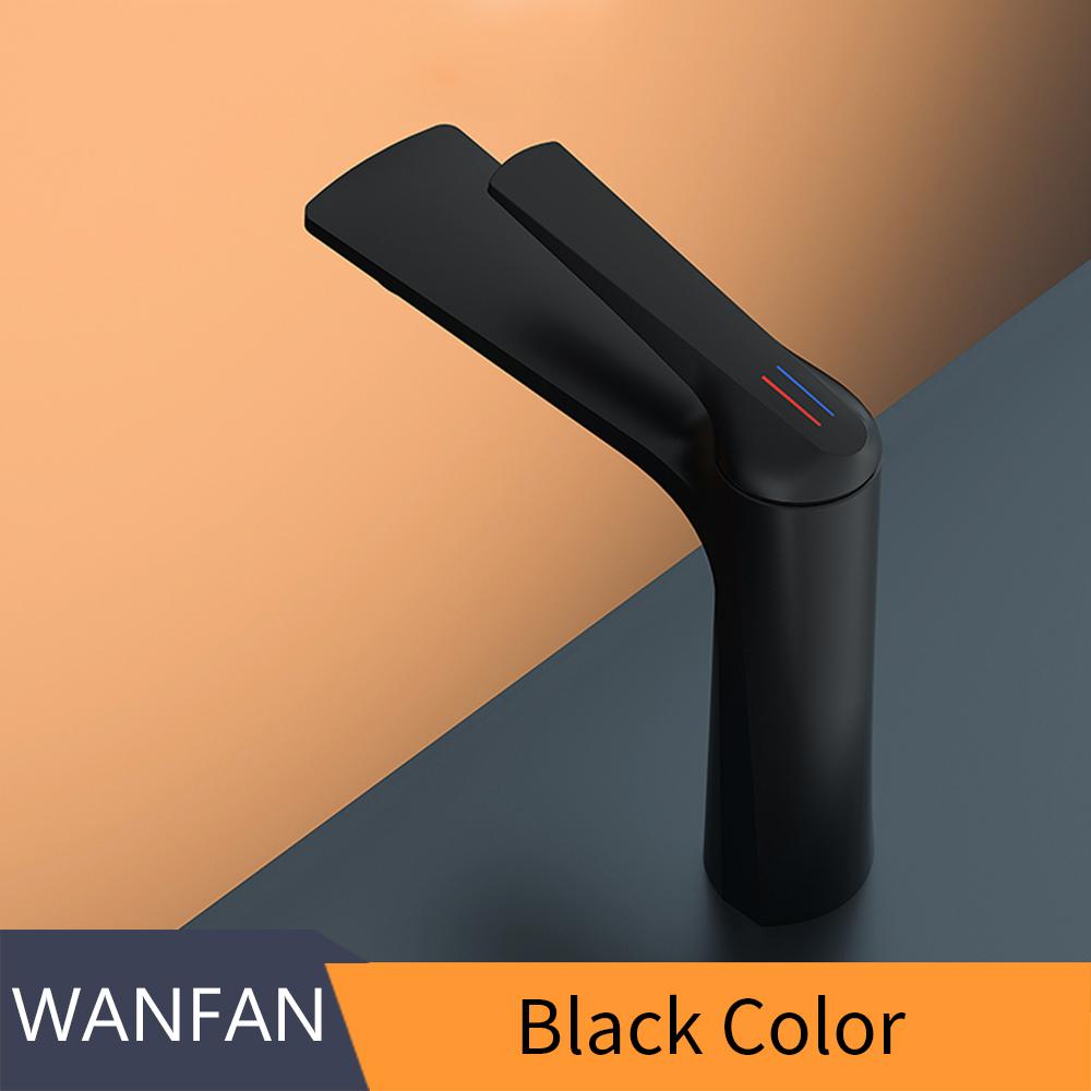 Black Bathroom Faucets Hot and Cold Mixer Faucets Vanity Bathroom Kitchen Deck Mounted Bathroom Sink Faucets 855992