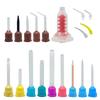 50 шт./лот Стоматологические смесительные наконечники Слепочные материалы Лабораторные Цветные тубы для зубных протезов Одноразовый Силиконовый каучук Стоматологический материал
