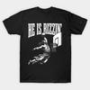 He Is Rizzin Funny Jesus Basketball Meme Graphic Short Sleeve T‑Shirt
