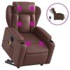 VidaXL Fauteuil inclinable de massage électrique marron similicuir 3204567