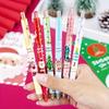 8 Pcs Christmas Style Ballpoint Pens, Student Back To School Ballpoint Pens, Christmas Gift Stationery, Office Writing Supplies (black Ink)