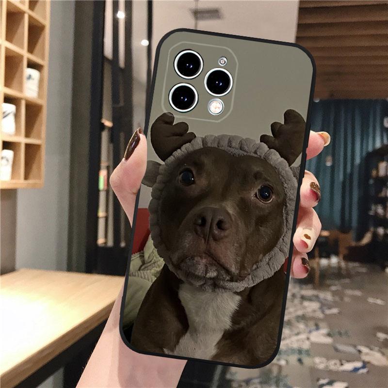 Phone Case Carcasa Funda For iPhone 17 Pro Max 17 Air 16 15 14 13 Pro Max 15 16 Pro 15Plus Pitbull Terrier Dog
