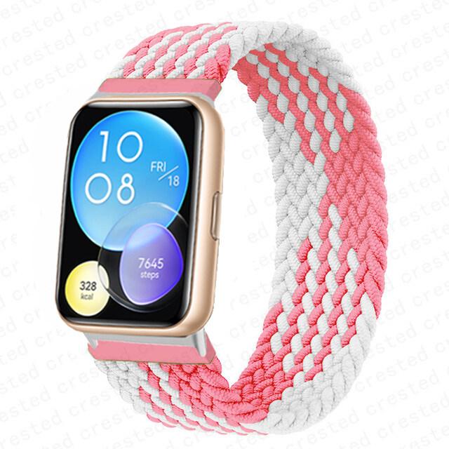 Эластичный нейлоновый ремешок без пряжки для Huawei Watch Fit 2 Sport, плетеный ремешок, наручные аксессуары для умных часов Huawei Fit 2 Watch