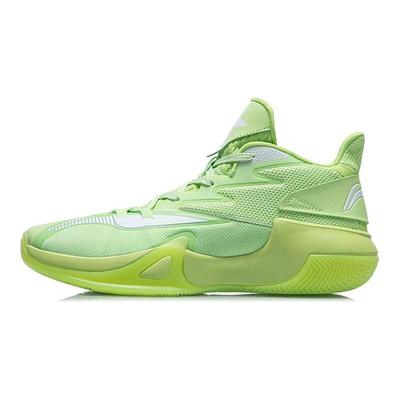 Li Ning Sprint SE Амортизирующие Баскетбольные Кроссовки Средней Высоты Мужские Nouveau Листовой Зеленый ABPR061-2