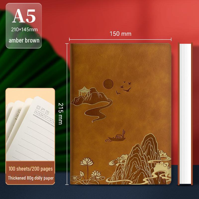 Подарочный набор из блокнотов формата А5 «Культура и творчество» — сувенир в китайском стиле с индивидуальным логотипом