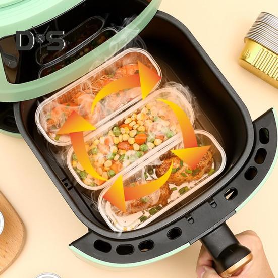 10 шт., противни из фольги для выпечки, одноразовые, надежные, кухонные, маслостойкие, жестяная коробка, инструменты для барбекю, аксессуары для выпечки в духовке