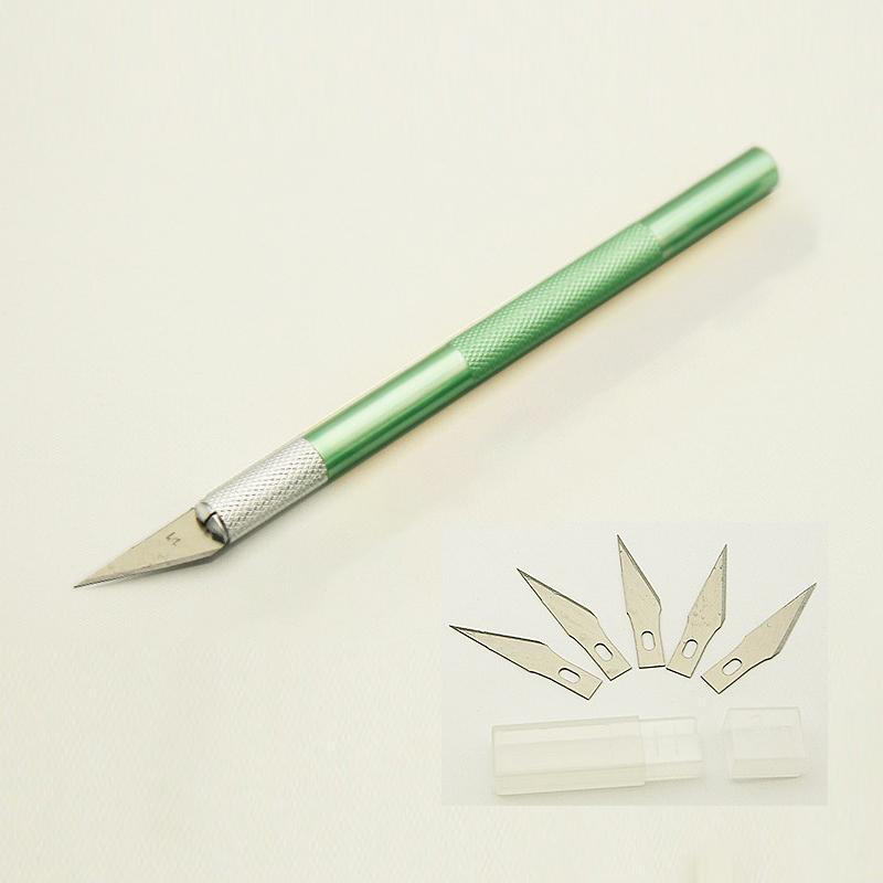 Металлический скальпель, нож, набор инструментов, противоскользящие лезвия, гравировальные ножи для поделок, печатная плата мобильного телефона, хобби, ремонт, ручные инструменты