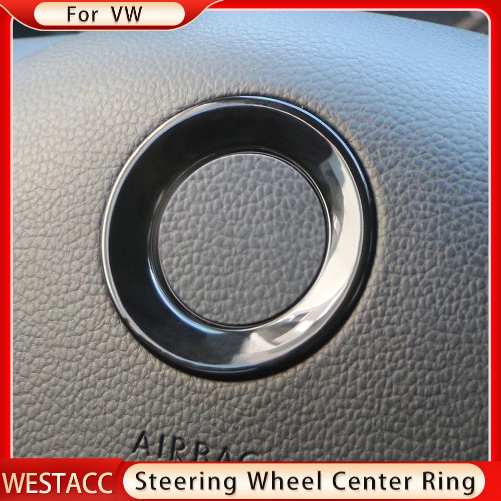 Автомобильный руль, центральный логотип, круглая наклейка, накладка для Volkswagen VW Golf 6 7 MK6 MK7 Jetta MK5 Passat B6 B7 Polo