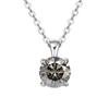 JoyceJelly Classic Four Prong 1ct Moissanite Necklace Women's 925 Silver Plated Gold Pendant Luxury Fine Jewelry