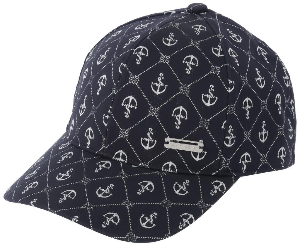 [St. Andrews] Unisex Cap (Marine Pattern, Size Adjustable)  Golf Hat  042-4187301 120Navy FR