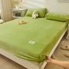 2026 Winter Plush Elastic Fitted Sheet Double Bed Sheet Soft Warm Velvet Bedspread Mattress Cover Bed Linen Protector 90 150 180 220 No Pillowcase
