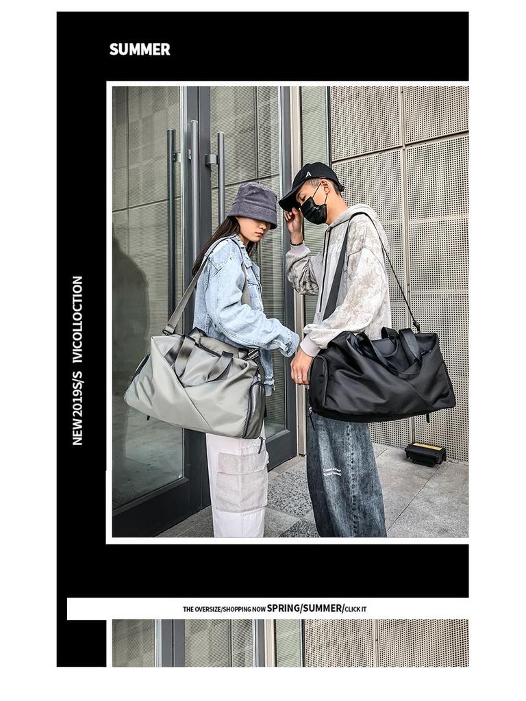 Самая продаваемая дорожная сумка: Просторная наплечная сумка-тоут для разделения влажного и сухого для коротких деловых поездок