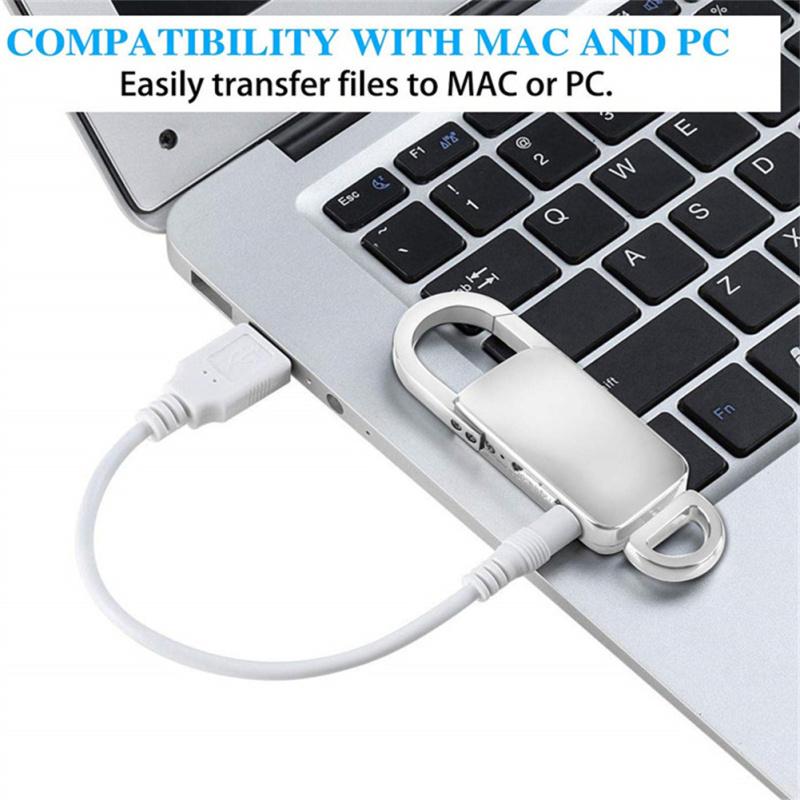 Тип брелка S20+ Диктофон HD с шумоподавлением Голосовая активация Запись аудио Звук