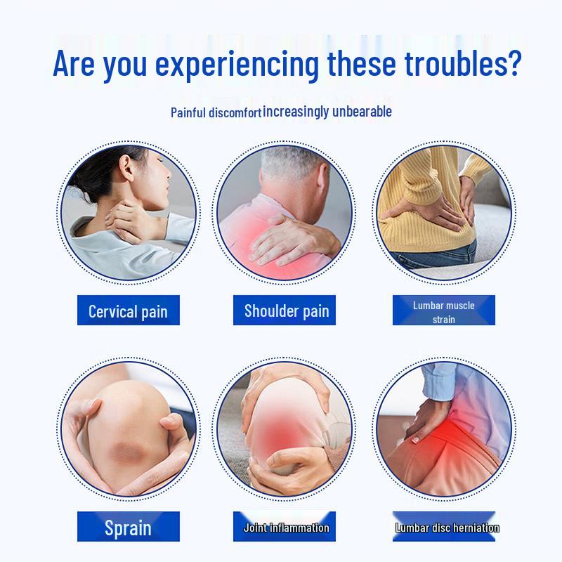 Renhe Far-Infrared Muscle & Bone Therapy Patches for Neck & Shoulder Pain Relief - 4 Patches/Box