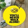1pc B-BVB Carpet, Round Rug, Comfortable, Suitable for Entryways, Living Rooms, Office, And Bedrooms, Christmas Decoration
