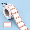 Precision Die-cut Stickers 1000 Pcs Label for Organization, Color Coding Self-Adhesive Name Tags, Easy Clean Peel Off Red & Blue Removable Labels File