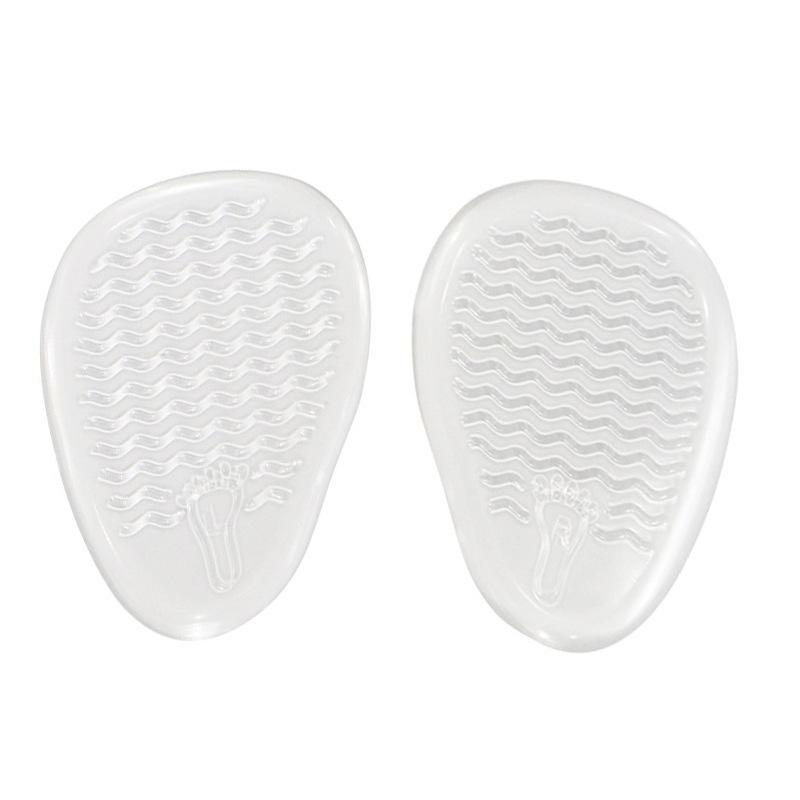 Гелевые подушечки для передней части стопы, противоскользящие cushion для защиты стоп, мягкие силиконовые вставки с волнообразным рисунком для комфортной ходьбы и снятия давления