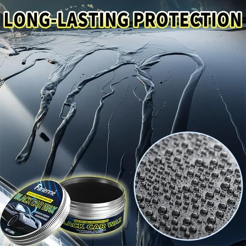High-grade Car Polish Wax, 100 Grams - Provides Deep Luster, Removes Scratches and Offers Long-lasting Protection for Black Cars