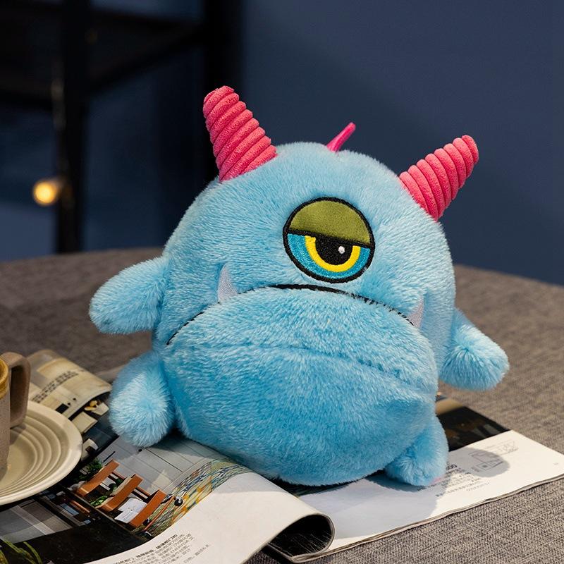Rainbow One-Eyed Little Monster Doll Cute Big Eyed Monster Plush Toy Doll Funny Birthday Gift