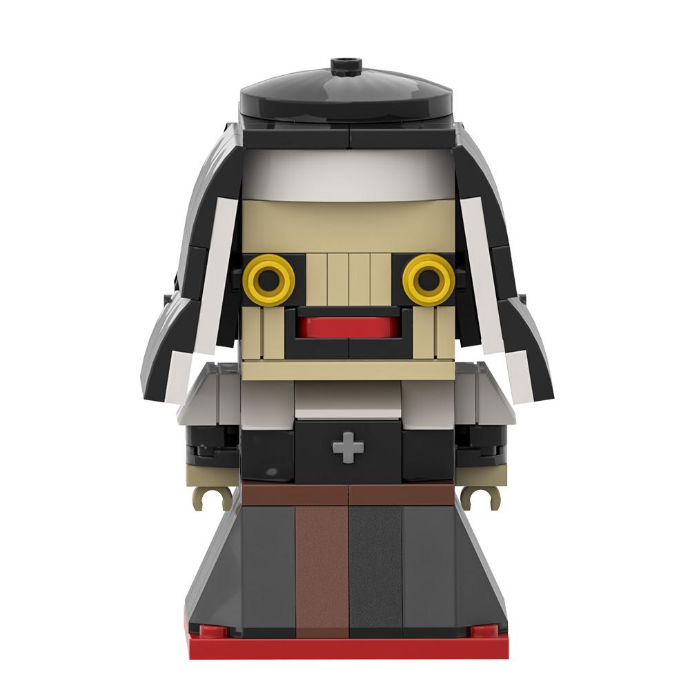 MOC Блоки Конструктор The Nun Фильм Ужасов Заклятие Фигурка Монахини Кирпичики Модель Сборные Игрушки Детские DIY Подарки на Хэллоуин