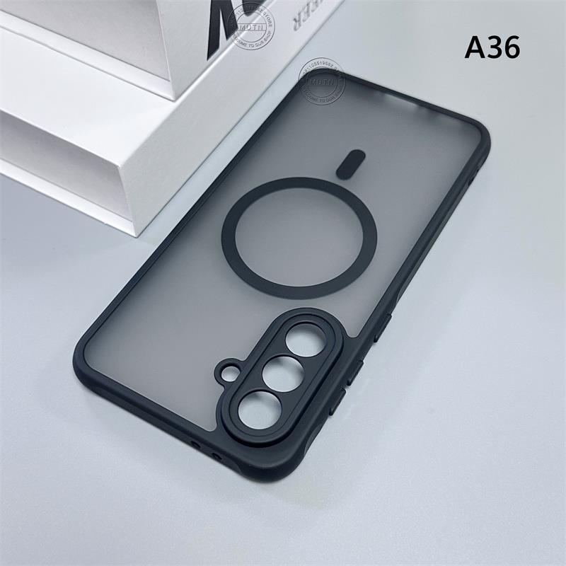 For Samsung Galaxy A05 A05s A06 A14 A15 A16 A26 A35 A36 A54 A55 A56 A07 A17 5G 4G Shockproof Bumper Magnetic Case Armor Cover