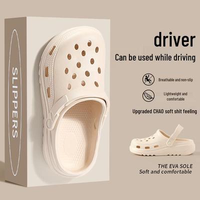 Женские сандалии с закрытым носком 2025: Летняя толстая подошва, комфорт при надевании