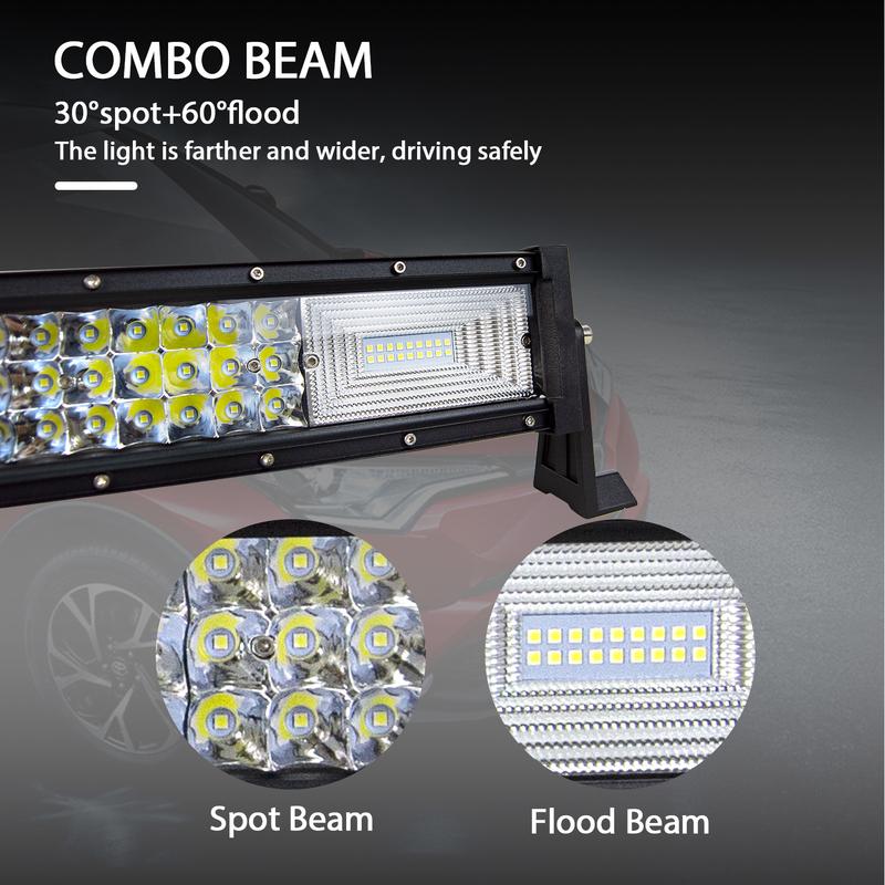 3-Row 22" 32" 42" 52" Curved LED Light Bar Offroad Led Bar Combo Beam Led Work Light Bar 12v 24v For 4x4 4WD SUV ATV Cars