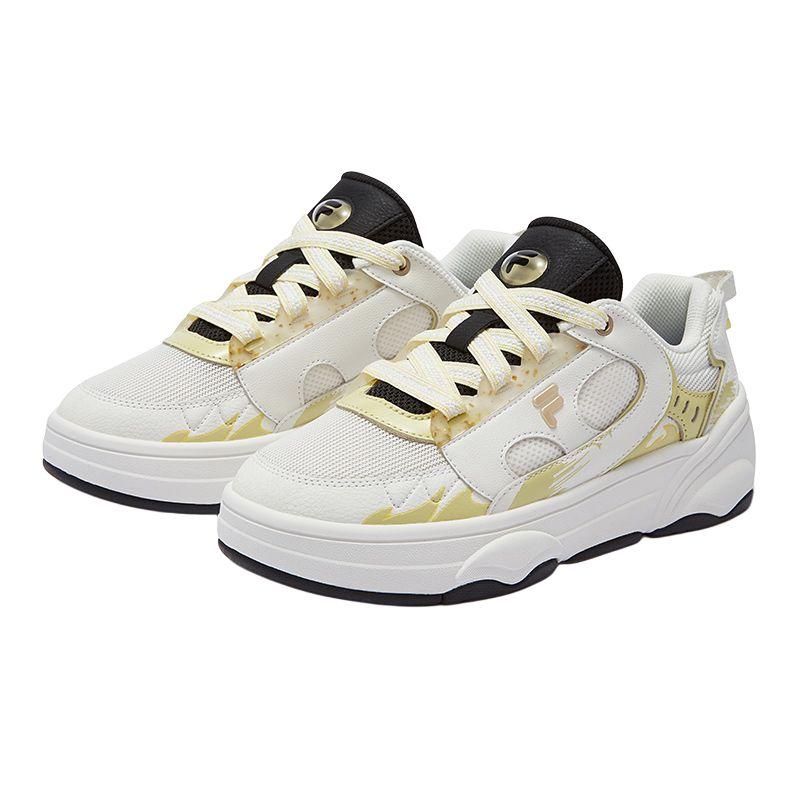 Fila Fusion Windround Универсальные Шнуровка Прочные Низкие Кеды для Скейтбординга Женские кроссовки Белый T12W432311FSB