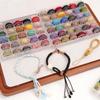 1box Colorful Cotton Thread String DIY Beading Braided Bracelet Jewelry Making