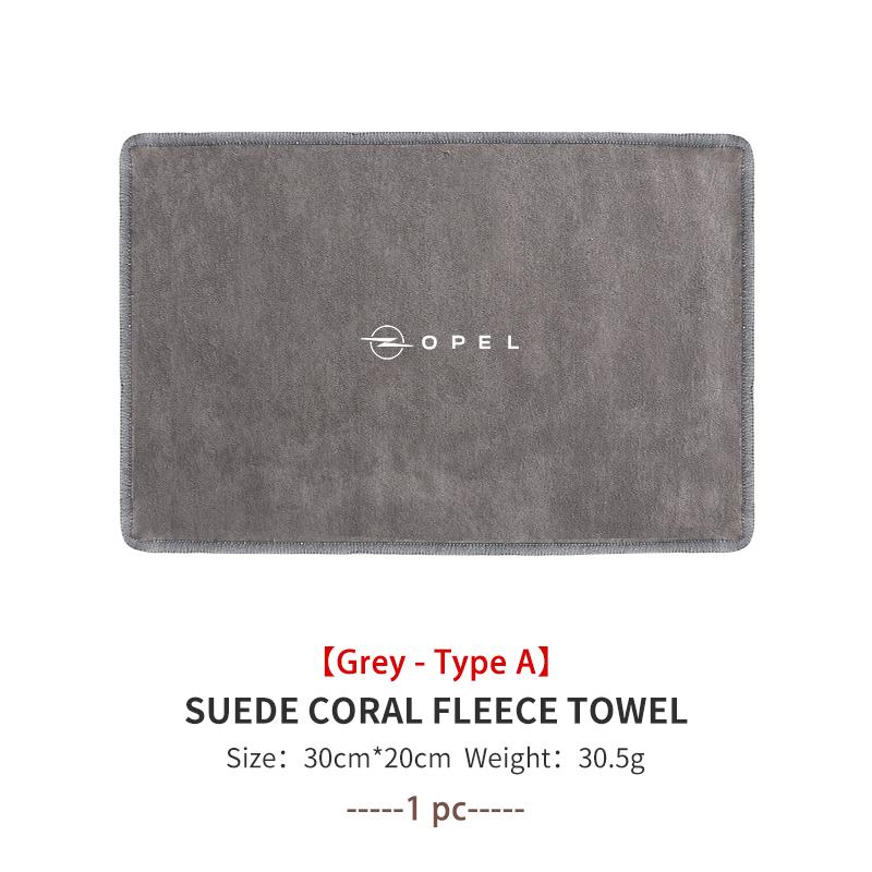 Car Wash Microfiber Towel Auto Emblem Cleaning Drying Rag Cloth For Opel Corsa Mokka Astra Cascada Adam Insignia Meriva Vectra