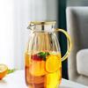 Glass Cold Water Kettle Large Capacity Metal Lid Household Transparent Set High Temperature Resistant and Crack-proof Cold Water Kettle