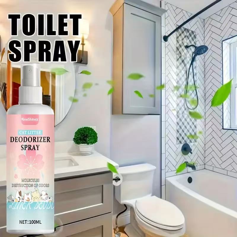 BUY 1 GET 2 FREE KineShineX Cat Litter & Multi-Purpose Odor Eliminator Spray - Instant Pet Odor Deodorizer & Room Air Freshener