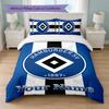 Hamburger SV Custom Name Text Bedding Set 1 Duvet Cover+2 Pillowcases Soccer Logo Personalized Gift For Special Occasion Bedroom Decor