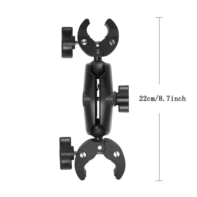 Двойная шаровая головка для комплекта зажима для головы мотоцикла для крепления на голову для экшн-камеры Gopro 13 12 11 10 9 Insta360 X4 Аксессуар