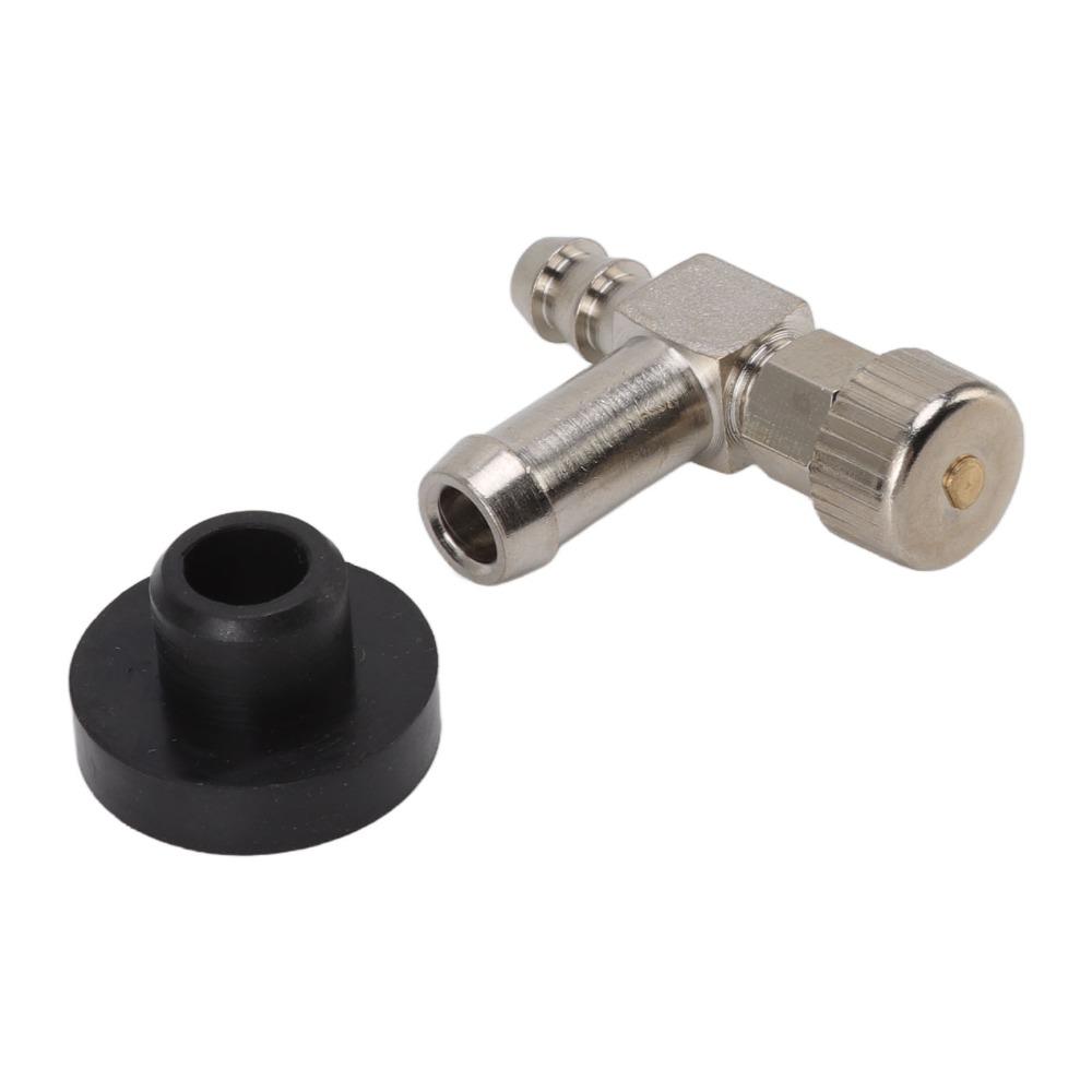 Silver Fuel Tank Grommet 90 Degree Gas Tank Fitting Durable Shut Off Valve for 751-0171, 951-0171